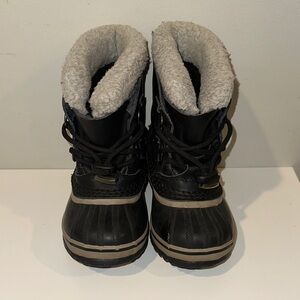 Sorel Black and Gray Waterproof Boots